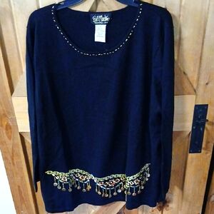 Bob Mackie Wearable Art Womens Top..2x